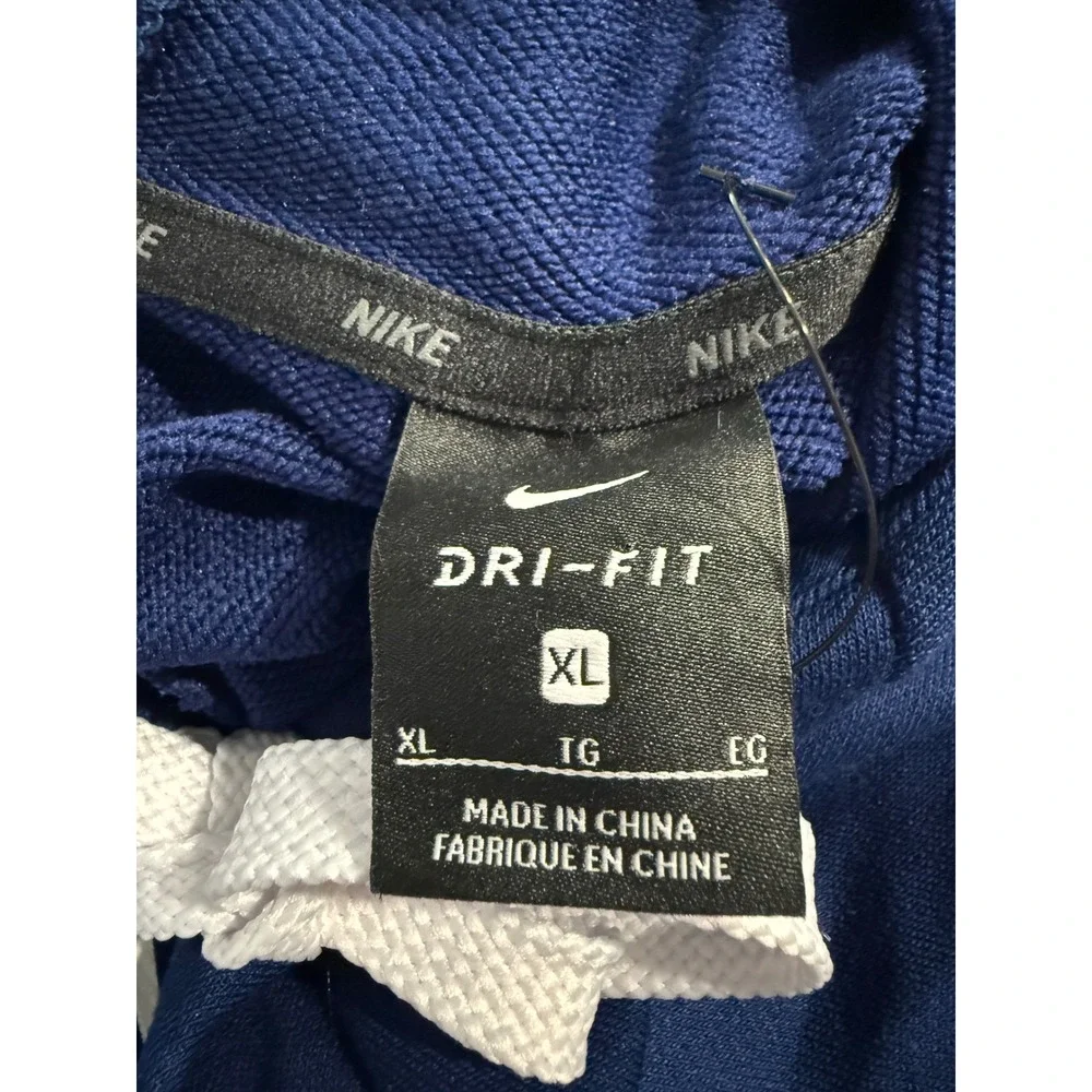 Nike‎ Mens Dri-FIT Hoodie Royal Blue White Swoosh Logo Pullover XL